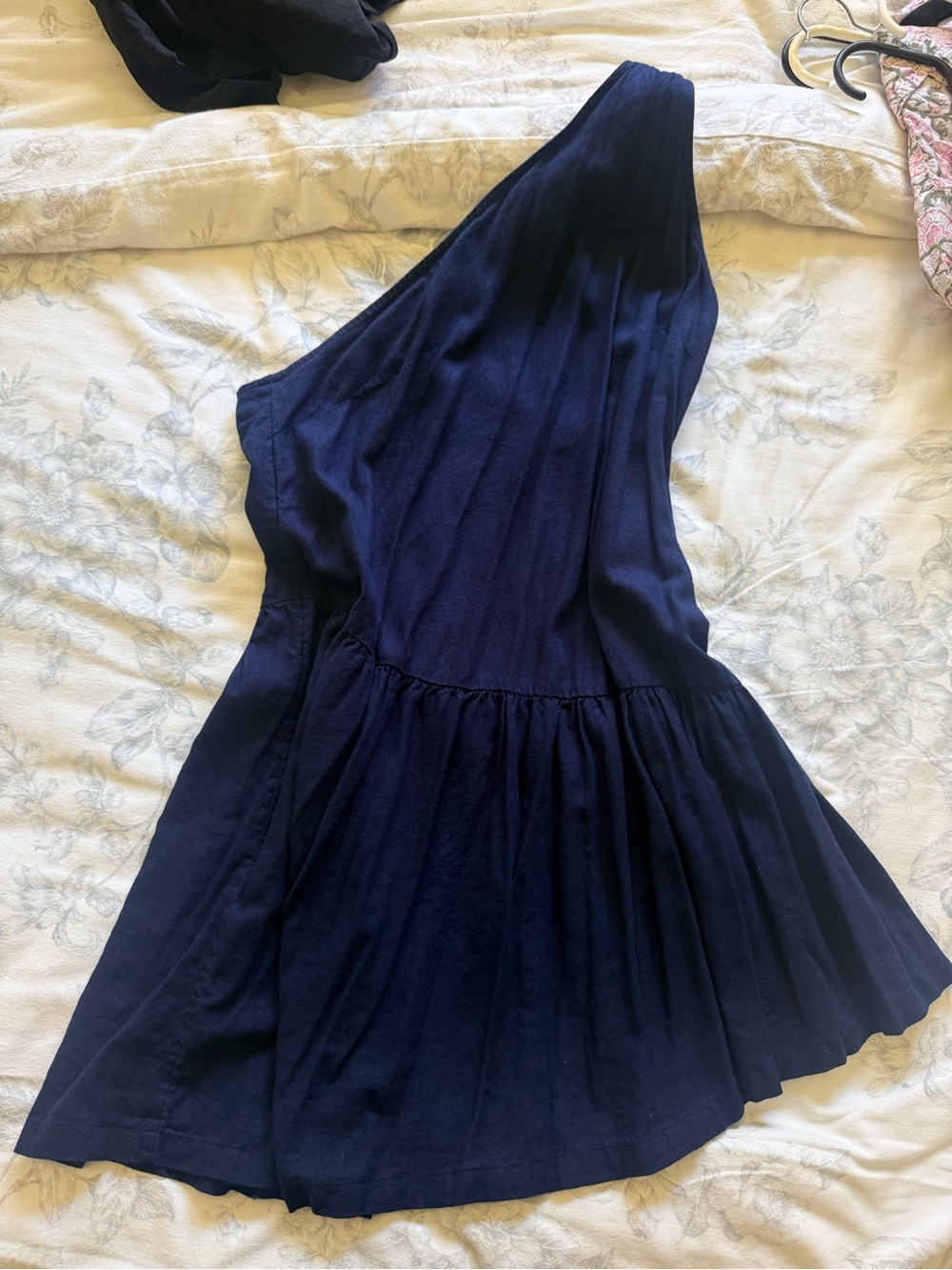 Old Navy Navy One-Shoulder Mini Dress
